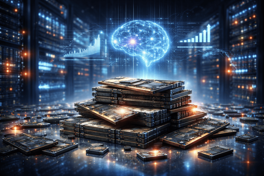 VastSoft O Gargalo da IA: A Escassez de Memórias no Mercado