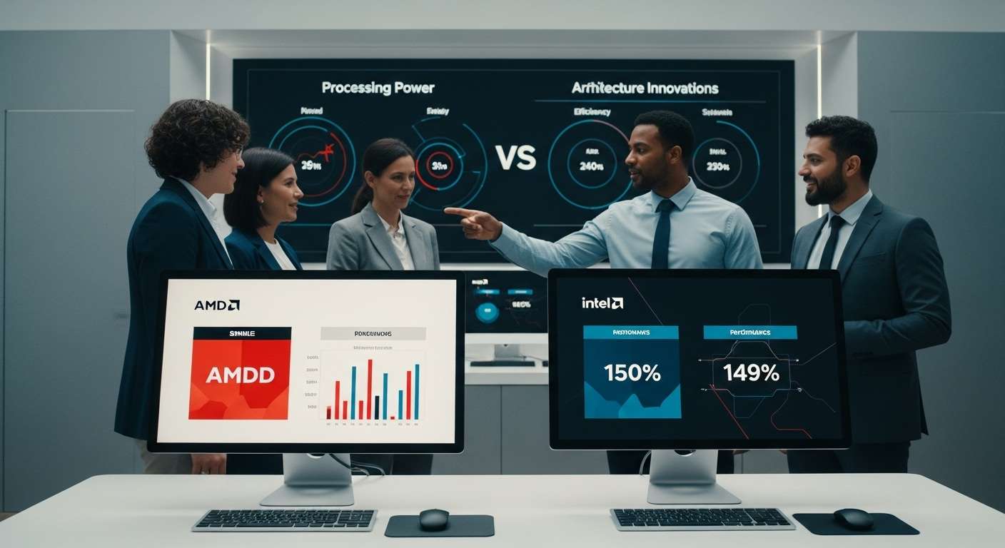 VastSoft AMD desafia Intel com novos avanços em Hardware