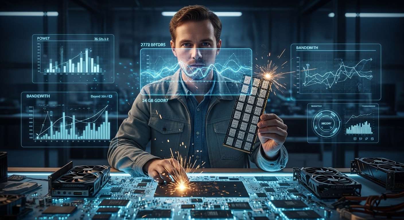 VastSoft GDDR7 da Micron: A revolução das GPUs e placas de vídeo em 2026