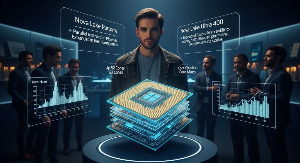 VastSoft Intel Core Ultra 400: Nova Lake e até 52 núcleos para desafiar a AMD em 2026