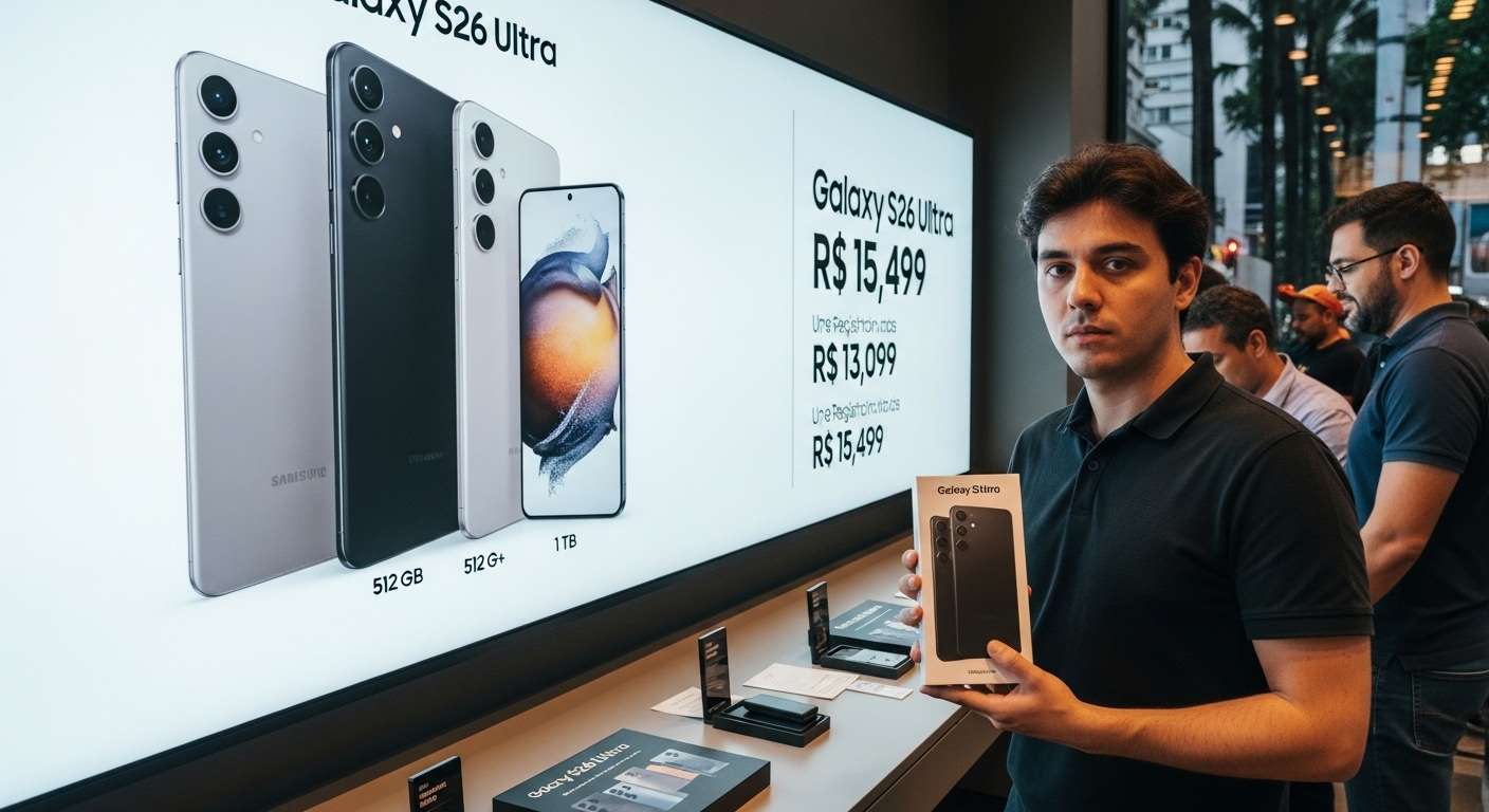 VastSoft Vazamento revela preços do Galaxy S26 no Brasil modelos podem chegar mais caros