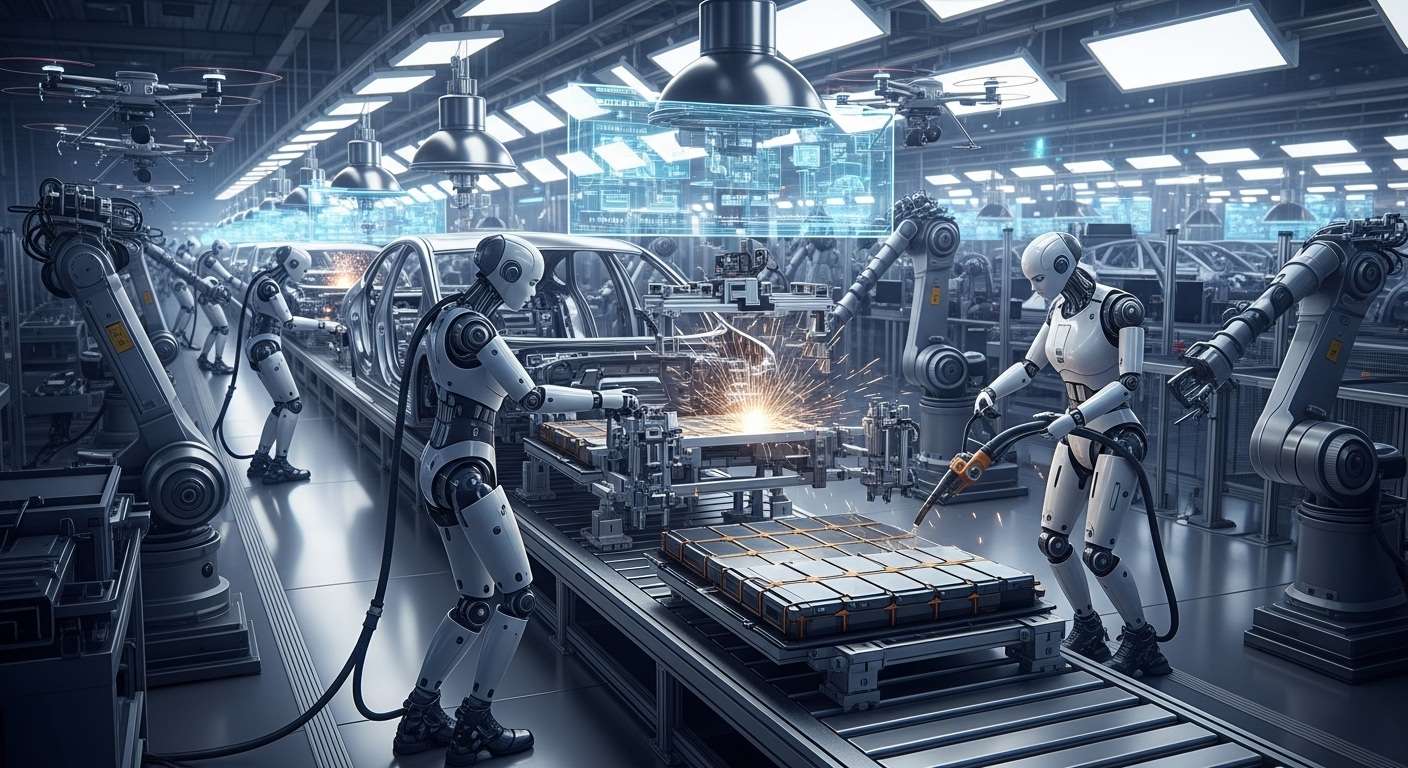 VastSoft Xiaomi e a Revolução Industrial: Robôs assumem tarefas complexas