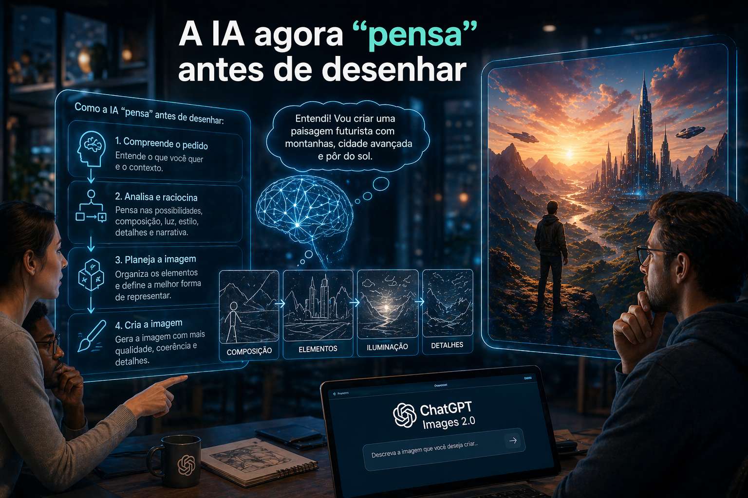 VastSoft OpenAI lança ChatGPT Images 2.0 A IA agora “pensa” antes de desenhar